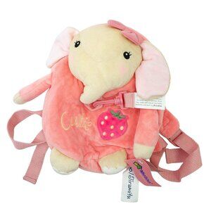 Metoo Kid’s “cutie” Pink Elephant Strawberry Plush Backpack